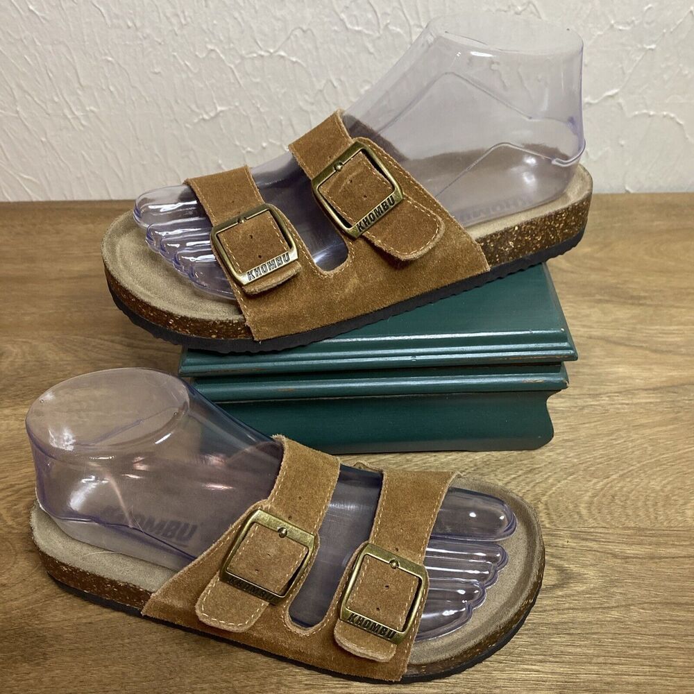 Khombu Tan Suede Sandals